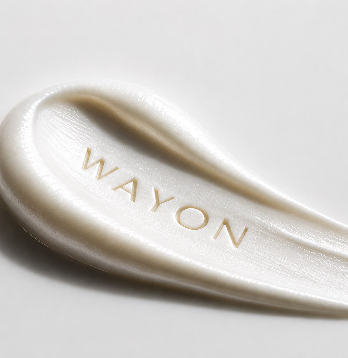 웨이온 제형 — WAYON 각인 크림 텍스처